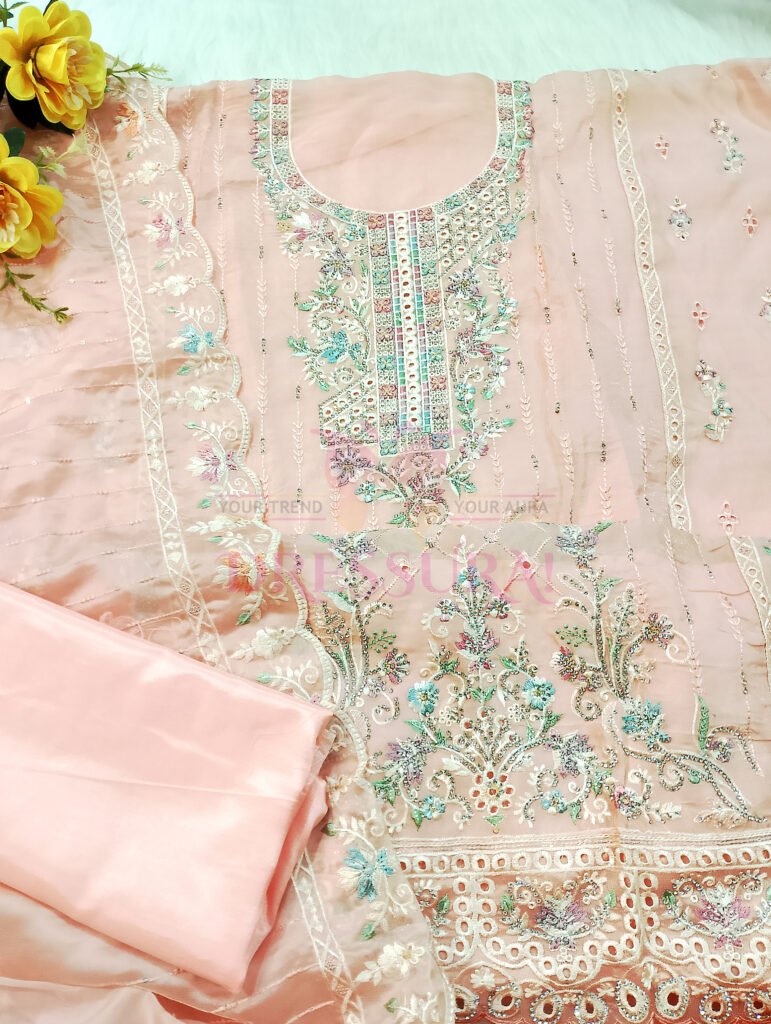 Original Indian Chinigura Fabrics Party Dress