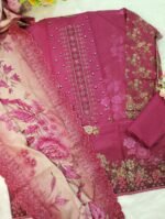 Pakistani Inspire Stex Cotton Embroidery Three Piece - Image 2