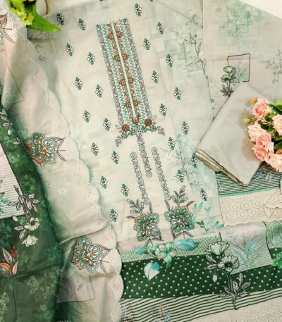 Pakistani Inspire Bin Saeed Cotton Three Piece