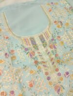 Original Indian Vetless Georgette Embroidered Party Dresses - Image 2