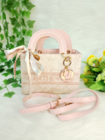 MACK JHARLES Embroidered Toffee Handbag for Women