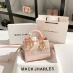 MACK JHARLES Embroidered Toffee Handbag for Women